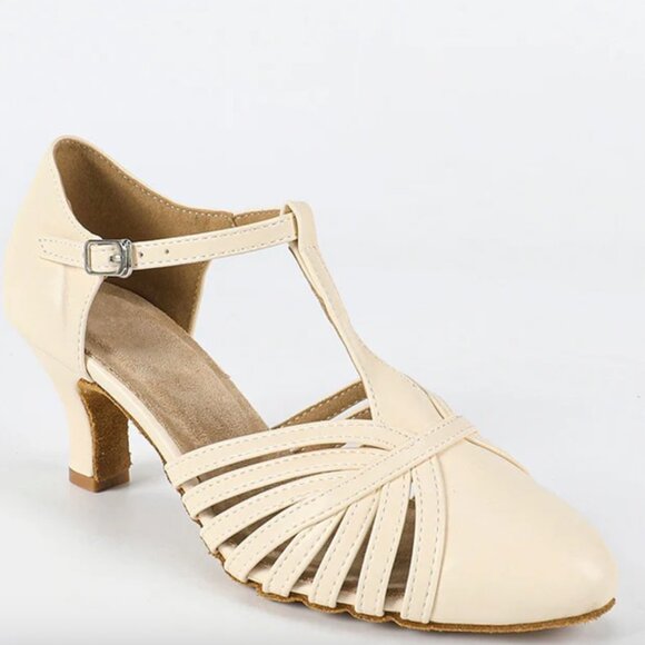 Retro Cuban Heel Ballroom Dance Shoes - Picture 2 of 3